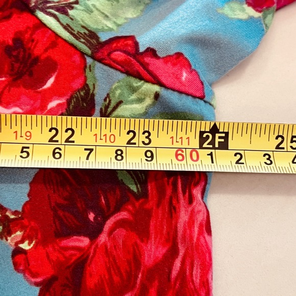 The‎ Pioneer Woman XXL Floral Print 3/4 Sleeve V-Neck Blouse Top - Picture 5 of 7